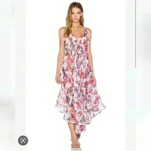 Anthropologie Raga Floral Bloom Flowy Maxi Dress Size Medium